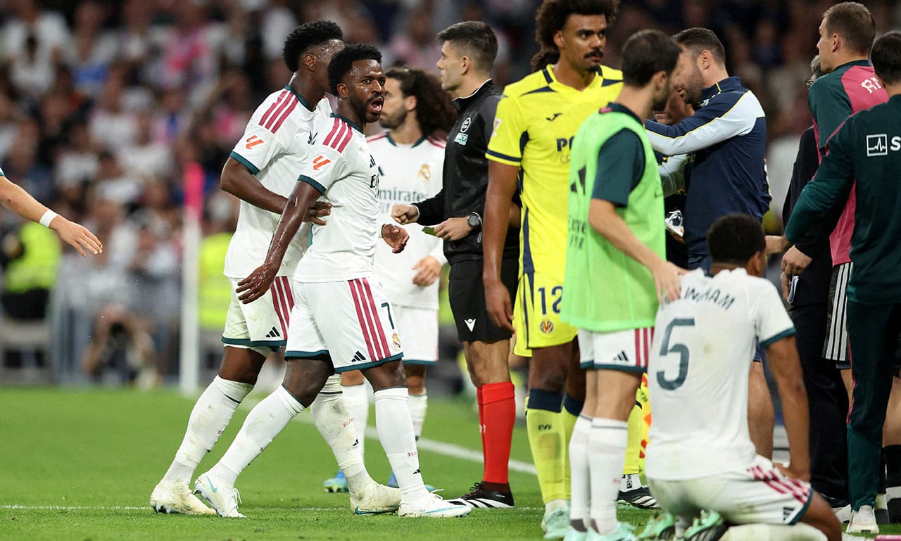 Vinícius Jr. pasó del festejo a la furia en un minuto