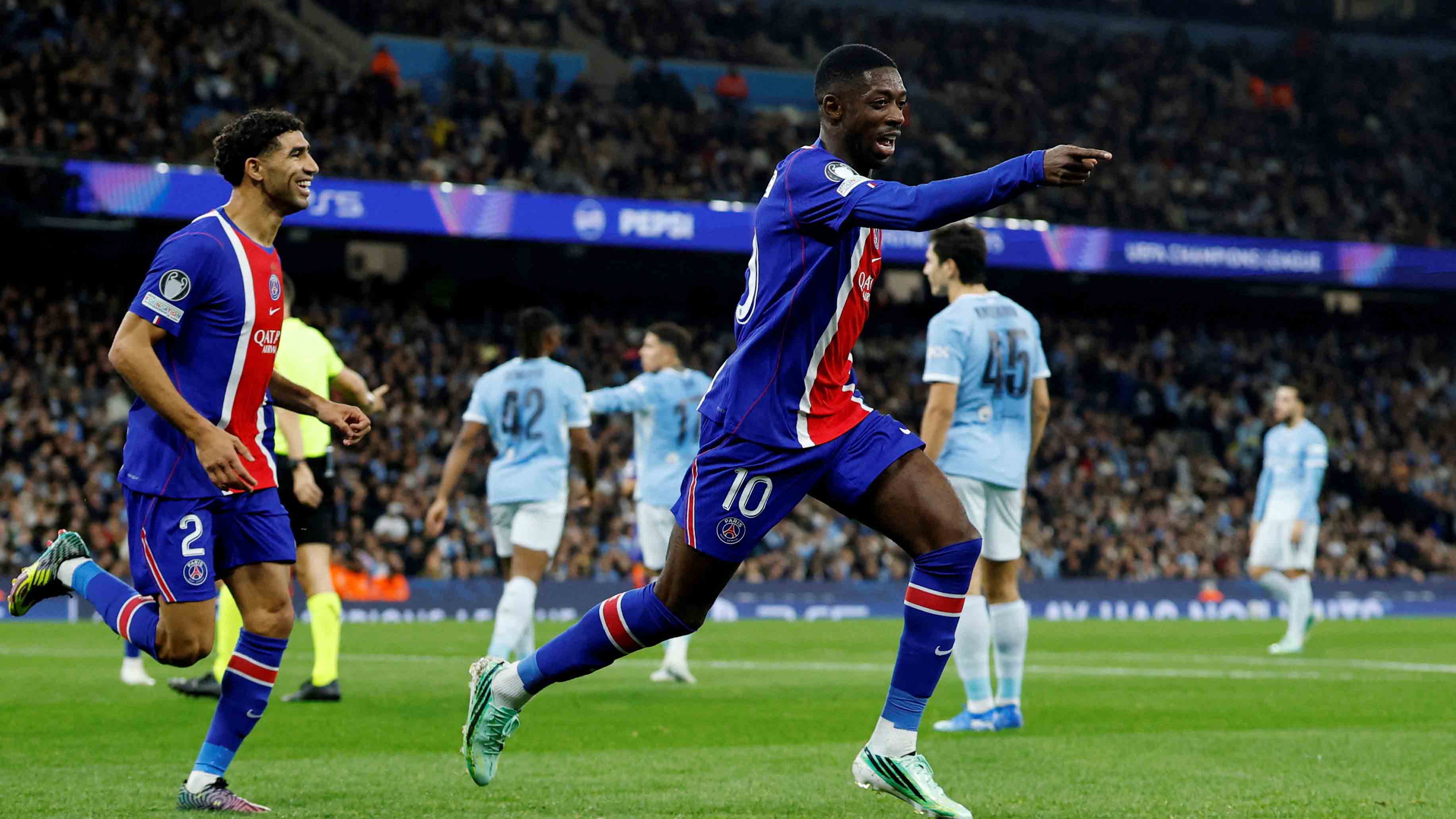 ¿Qué clase de Manchester City es este? PSG lo golea en 45 minutos