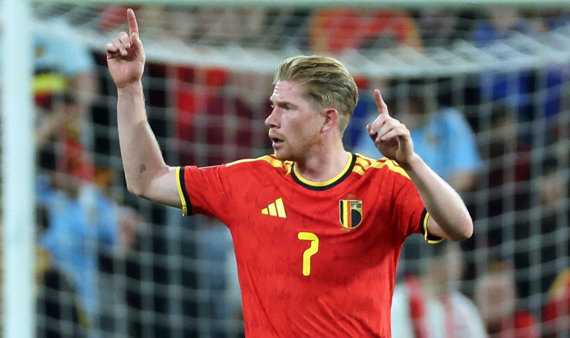 Con doblete de Kevin De Bruyne, Bélgica aplastó a Turquía