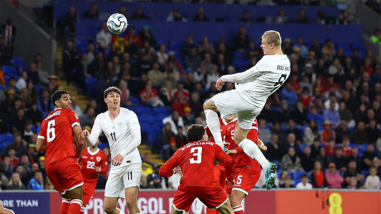 Erling Haaland se va sin marcar y Noruega pierde en la Nations League