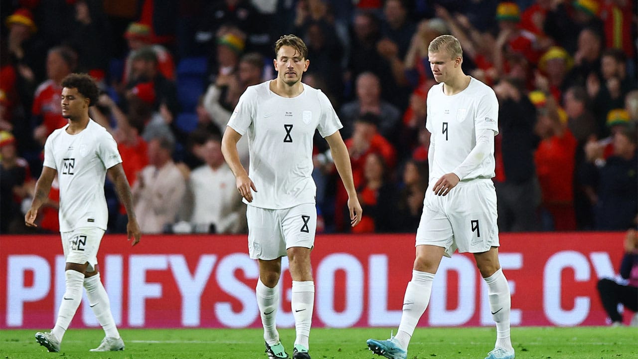 Erling Haaland se va sin marcar y Noruega pierde en la Nations League